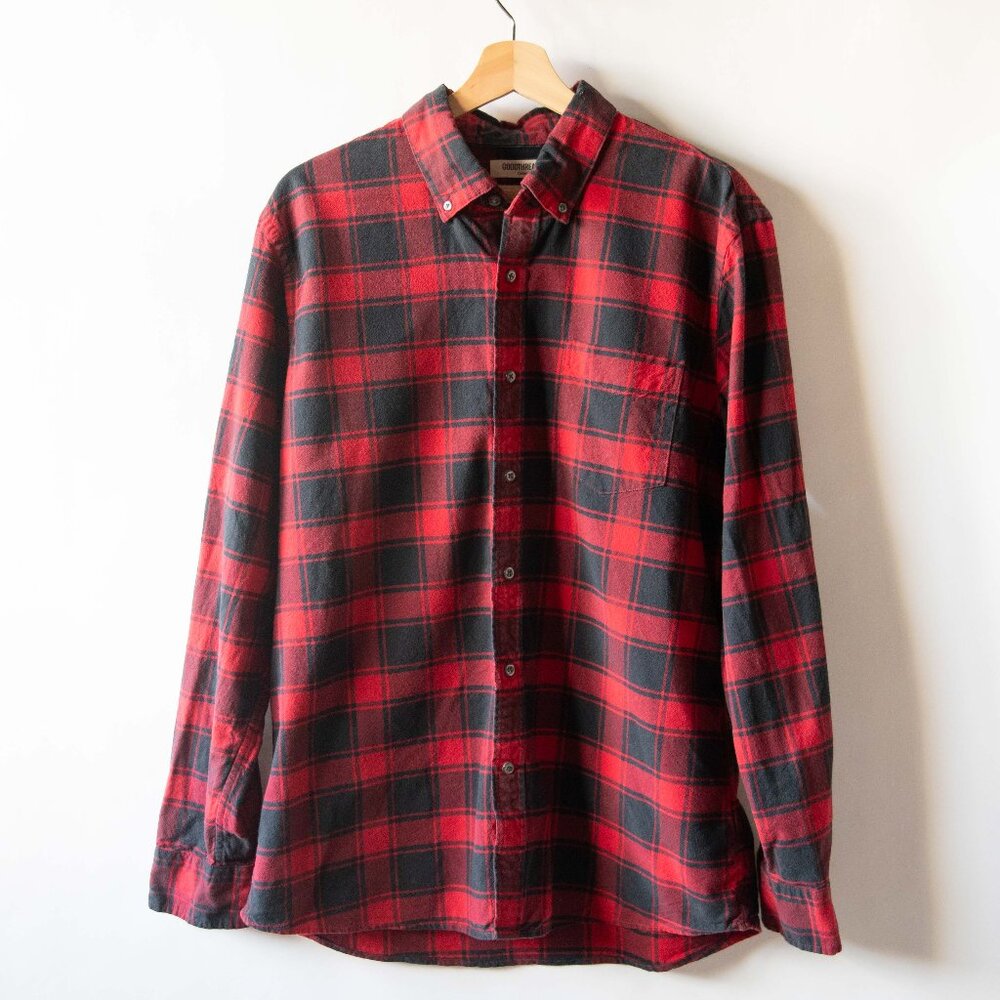 Goodthreads Oxford Button Down Shirt Buffalo Plaid Check